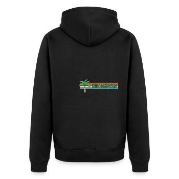 Tourisme Willemstad - Veste à capuche bio Premium Unisexe - noir - Dos - Nico (187cm)