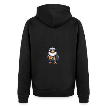 Eagle Comic Vacances - Veste à capuche bio Premium Unisexe - noir - Dos - Nico (187cm)