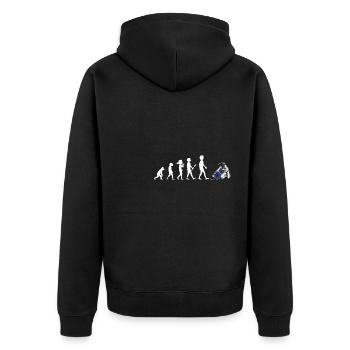 Jiu Jitsu Brésil Artiste Martial Athlète - Veste à capuche bio Premium Unisexe - noir - Dos - Nico (187cm)
