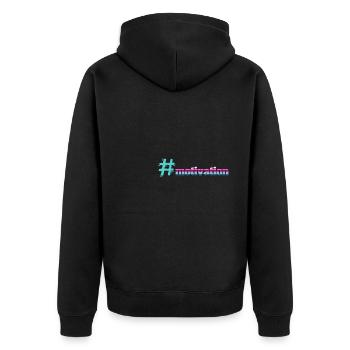 motivation - Veste à capuche bio Premium Unisexe - noir - Dos - Nico (187cm)