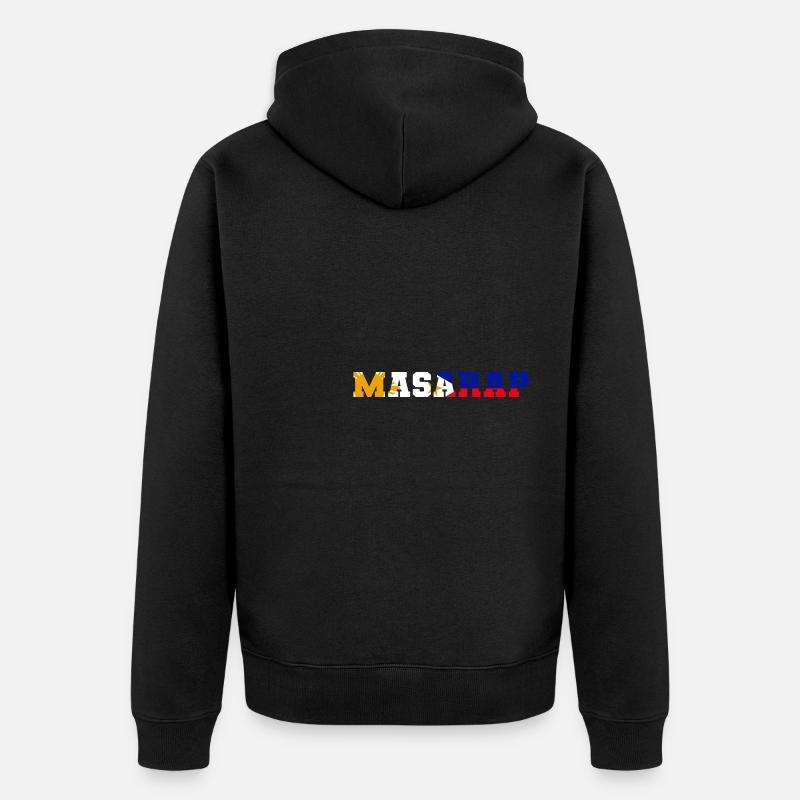 Masarap. Lebensmittelkritiker Gift - Unisex Premium Bio Zip Hoodie - Schwarz