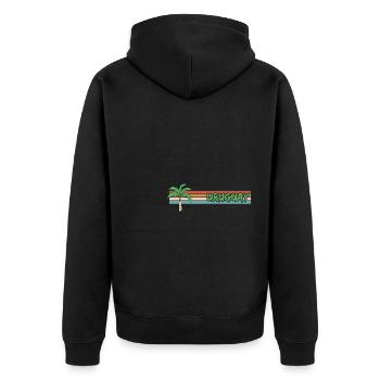 Cadeau pour l’Uruguay - Veste à capuche bio Premium Unisexe - noir - Dos - Nico (187cm)