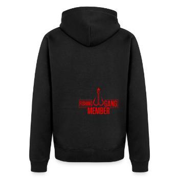 Gang de pêcheurs - Veste à capuche bio Premium Unisexe - noir - Dos - Nico (187cm)