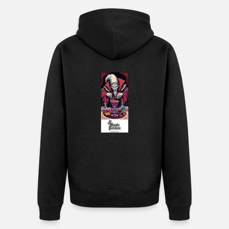 Barman style T-shirt - Veste à capuche bio Premium Unisexe - noir