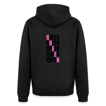 Reine - Veste à capuche bio Premium Unisexe - noir - Dos - Nico (187cm)