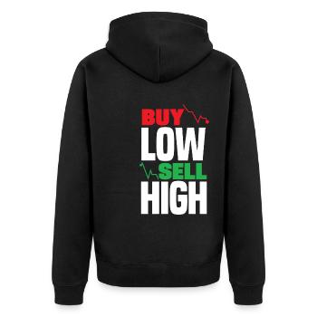 Acheter à bas prix Vendre Journée des investisseurs élevés - Veste à capuche bio Premium Unisexe - noir - Dos - Nico (187cm)