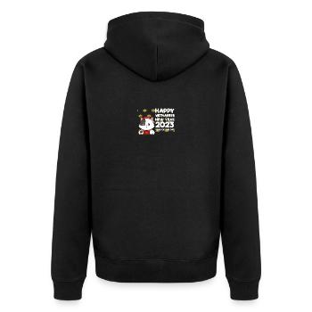 Chat du Nouvel An vietnamien 2023 I Cadeau - Veste à capuche bio Premium Unisexe - noir - Dos - Nico (187cm)
