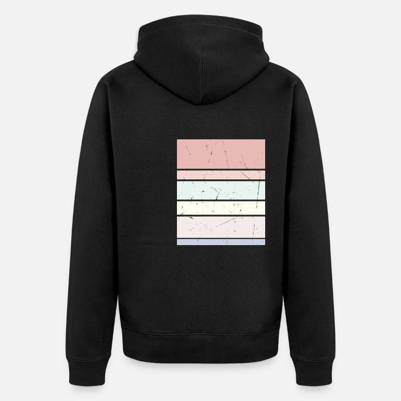 Rectangle pastel d’arrière-plan - Veste à capuche bio Premium Unisexe - noir