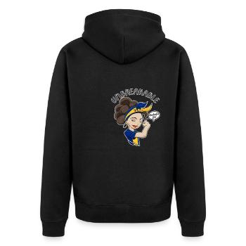 Barbados Girl Unbreakable I Patrimoine de la Barbade - Veste à capuche bio Premium Unisexe - noir - Dos - Nico (187cm)