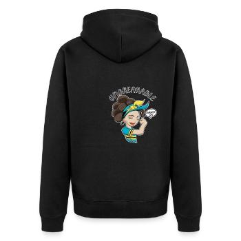 Bahamas Girl Unbreakable I Bahamas Heritage I - Veste à capuche bio Premium Unisexe - noir - Dos - Nico (187cm)