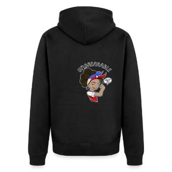 Fille philippine Héritage philippin incassable - Veste à capuche bio Premium Unisexe - noir - Dos - Nico (187cm)