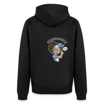 Fille guatémaltèque Incassable I Patrimoine Guatemala - Veste à capuche bio Premium Unisexe - noir - Dos - Nico (187cm)