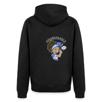 Hondurian Girl Unbreakable Hondurian Heritage - Veste à capuche bio Premium Unisexe - noir - Dos - Nico (187cm)