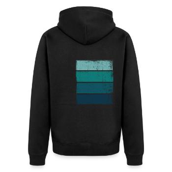 Background Grunge Sea Diving Marine - Unisex Premium Organic Zip Hoodie - black - Back - Nico (187cm)
