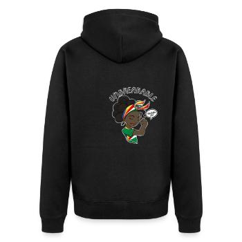 Seychelles Girl Unbreakable I Heritage Seychelles - Veste à capuche bio Premium Unisexe - noir - Dos - Nico (187cm)