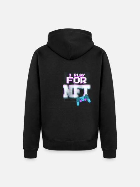 Für NFT spielen - Unisex Premium Bio Zip Hoodie - Schwarz