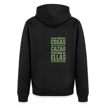 Me Gustan Más Que Cazar, Una De Ellas Es De Ser - Veste à capuche bio Premium Unisexe - noir - Dos - Nico (187cm)