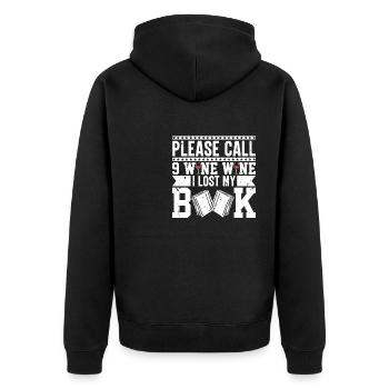Lecteurs Mode de vie En savoir plus Amateurs de livres Cadeaux - Veste à capuche bio Premium Unisexe - noir - Dos - Nico (187cm)