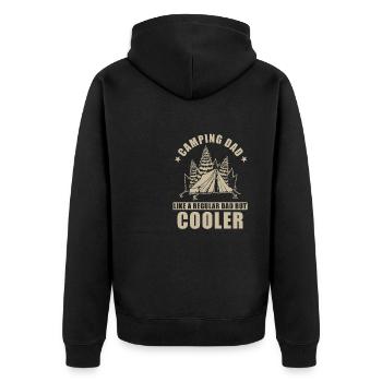 Camping Papa - Veste à capuche bio Premium Unisexe - noir - Dos - Nico (187cm)