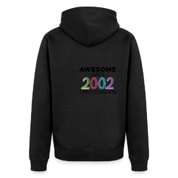 Fantastique depuis 2002 - né en 2002 - Veste à capuche bio Premium Unisexe - noir - Dos - Nico (187cm)