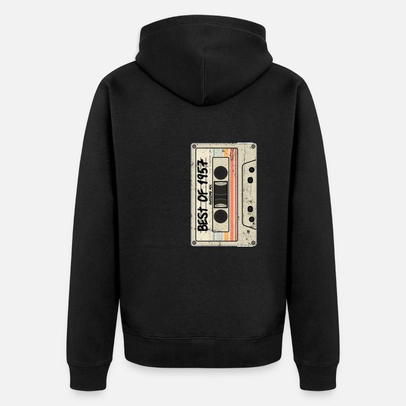 Le meilleur de 1957 - Veste à capuche bio Premium Unisexe - noir