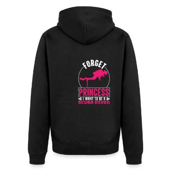 Plongée profonde sous-marine Lifetsyle Idée cadeaux - Veste à capuche bio Premium Unisexe - noir - Dos - Nico (187cm)