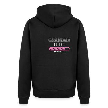 Grandma 2022 Loading, Future Grandmother - Veste à capuche bio Premium Unisexe - noir - Dos - Nico (187cm)