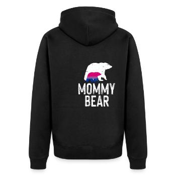 LGBT Rainbow Gay Pride Homo Lesbian Gay - Unisex Premium Organic Zip Hoodie - black - Back - Nico (187cm)