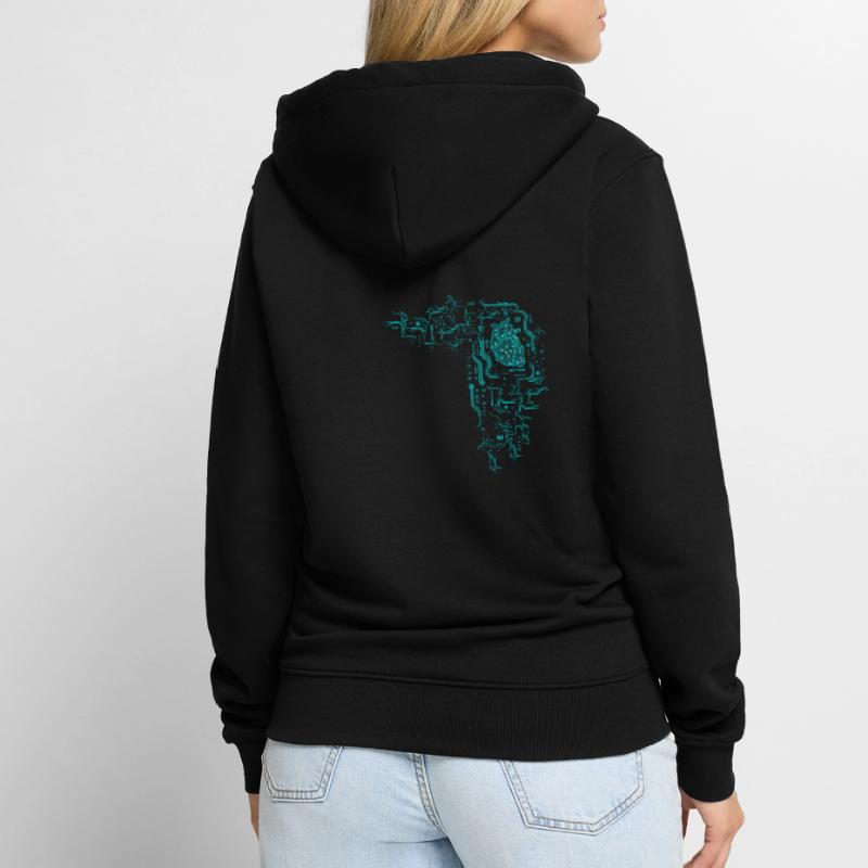 Informatiker Informatik Programmierer Nerd Geek Unisex Premium Bio Zip Hoodie