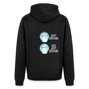 Joyeux Noël Noël Noël - Veste à capuche bio Premium Unisexe - noir - Dos - Nico (187cm)