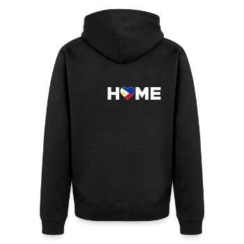 Philippines Patrie Philippines Drapeau - Veste à capuche bio Premium Unisexe - noir - Dos - Nico (187cm)