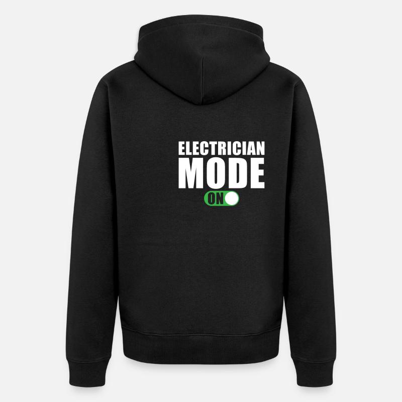 Mode électricien activé - Veste à capuche bio Premium Unisexe - noir
