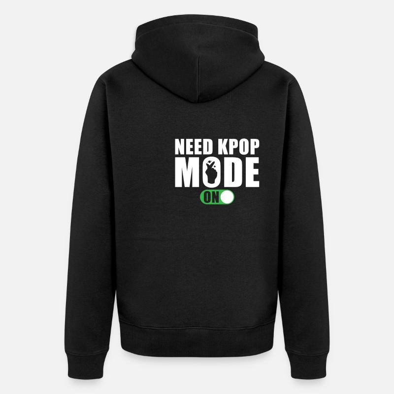 Besoin du mode Kpop - Veste à capuche bio Premium Unisexe - noir