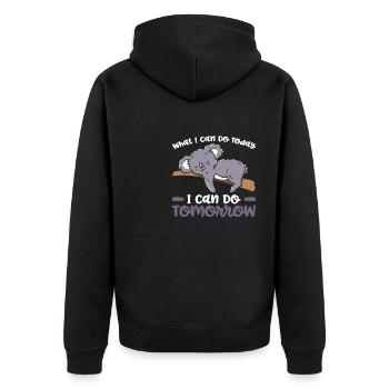 Mode Koala sur Lifestyle Spirit Animal Zookeepers - Veste à capuche bio Premium Unisexe - noir - Dos - Nico (187cm)