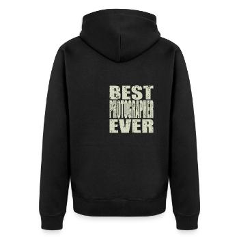 Meilleur photographe de tous les temps Fotgraf Gift - Veste à capuche bio Premium Unisexe - noir - Dos - Nico (187cm)