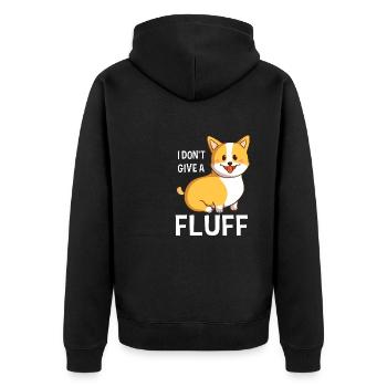 Je ne donne pas de peluches douces Corgi propriétaire de chien - Veste à capuche bio Premium Unisexe - noir - Dos - Nico (187cm)