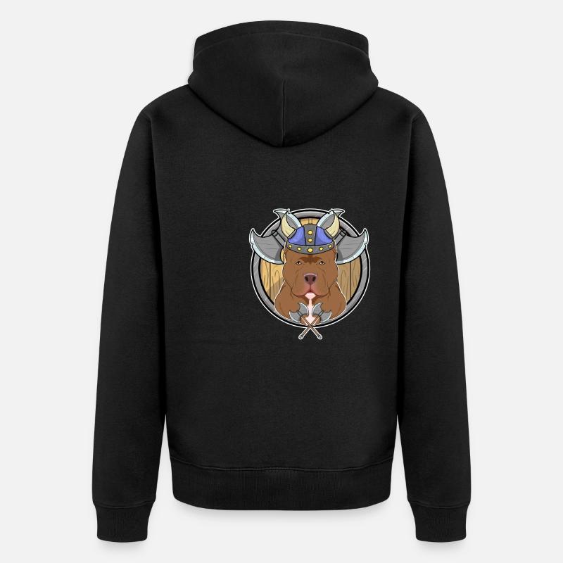 Pitbull I Valhalla I Viking - Veste à capuche bio Premium Unisexe - noir