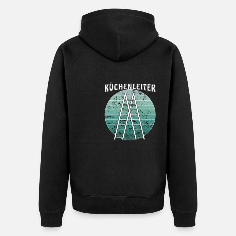 KÜCHENLEITER - Unisex Premium Bio Zip Hoodie - Schwarz