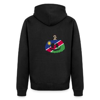 Hongrie Halloween Citrouille - Veste à capuche bio Premium Unisexe - noir - Dos - Nico (187cm)
