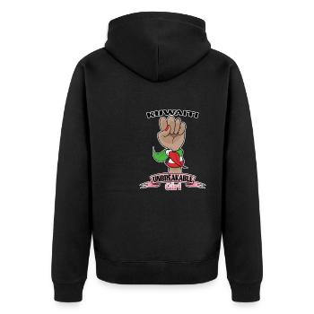 Fille koweïtienne incassable I Héritage koweïtien I - Veste à capuche bio Premium Unisexe - noir - Dos - Nico (187cm)