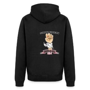 Fille sud-coréenne Incassable I Héritage Sud - Veste à capuche bio Premium Unisexe - noir - Dos - Nico (187cm)