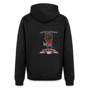 Fille sud-africaine Incassable I Heritage South - Veste à capuche bio Premium Unisexe - noir - Dos - Nico (187cm)
