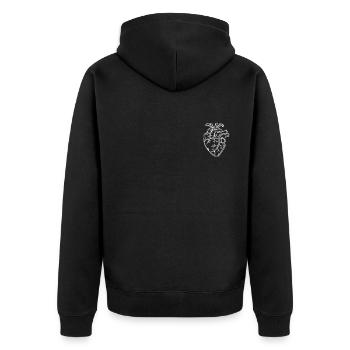 Anatomie du cœur Docteur en médecine Infirmière - Veste à capuche bio Premium Unisexe - noir - Dos - Nico (187cm)