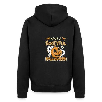 Passez un Halloween bootiful - Veste à capuche bio Premium Unisexe - noir - Dos - Nico (187cm)
