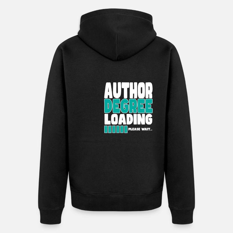Author invites training - Unisex Premium Organic Zip Hoodie - black