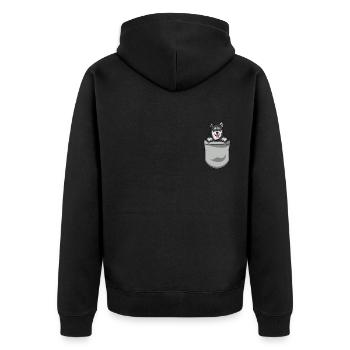 Alaska Malamute Chiens Cadeaux - Veste à capuche bio Premium Unisexe - noir - Dos - Nico (187cm)