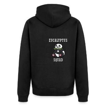 Eucalyptus Squad | - Veste à capuche bio Premium Unisexe - noir - Dos - Nico (187cm)