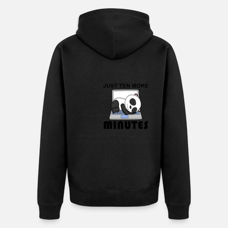 Plus que dix minutes - Veste à capuche bio Premium Unisexe - noir