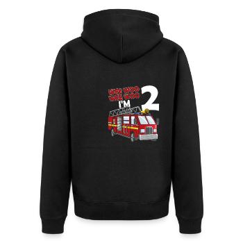 Pompier Meilleur pompier bénévole drôle - Veste à capuche bio Premium Unisexe - noir - Dos - Nico (187cm)