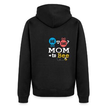 Il ou elle maman à l’abeille sexe révéler le bébé de la famille - Veste à capuche bio Premium Unisexe - noir - Dos - Nico (187cm)